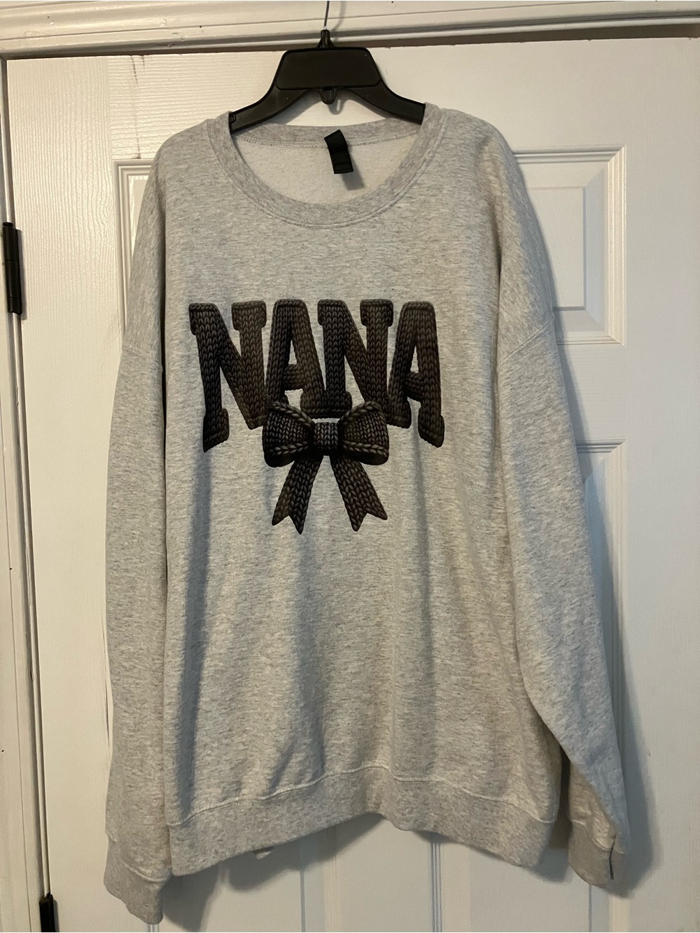 Grandma NANA Gray Crewneck Sweatshirt Adult Size 2XL
